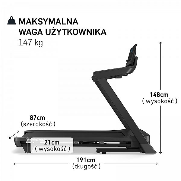 Бігова доріжка електрична NordicTrack T8