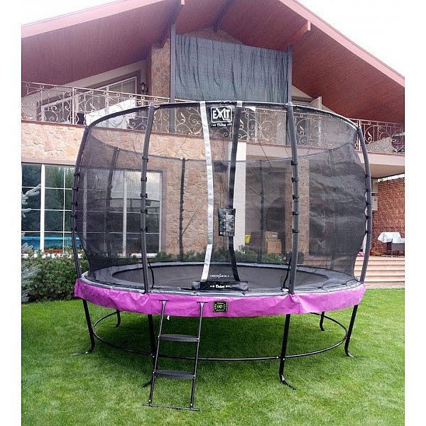 Батут EXIT Elegant Premium 366cm Purple із захисною сіткою стандарт