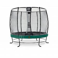 Батут EXIT Elegant Premium 253 cm green з сіткою безпеки Deluxe