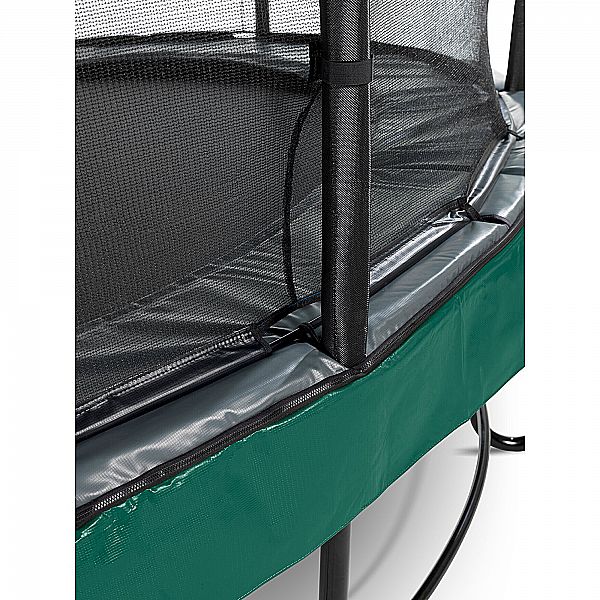Батут EXIT Elegant Premium 253 cm green з сіткою безпеки Deluxe
