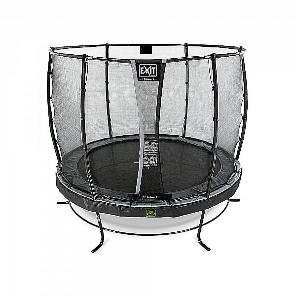 Батут EXIT Elegant Premium 305 чорний, сітка Deluxe