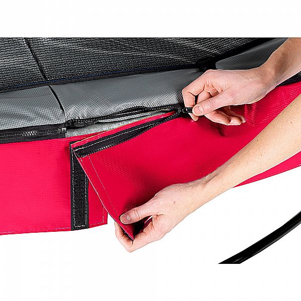 Батут EXIT Elegant Premium 366 cm red з сіткою безпеки Deluxe для  дітей і дорослих