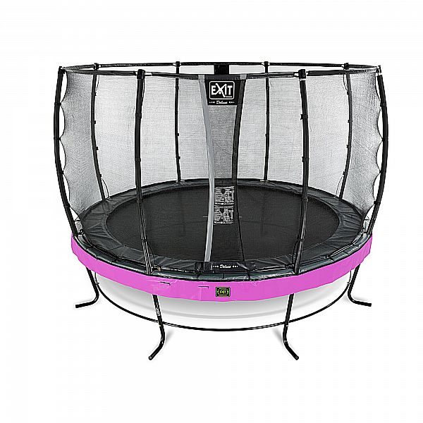Батут EXIT Elegant Premium 366 cm purple з сіткою безпеки Deluxe для  дітей і дорослих
