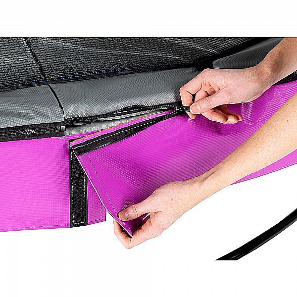 Батут EXIT Elegant Premium 366 cm purple з сіткою безпеки Deluxe для  дітей і дорослих