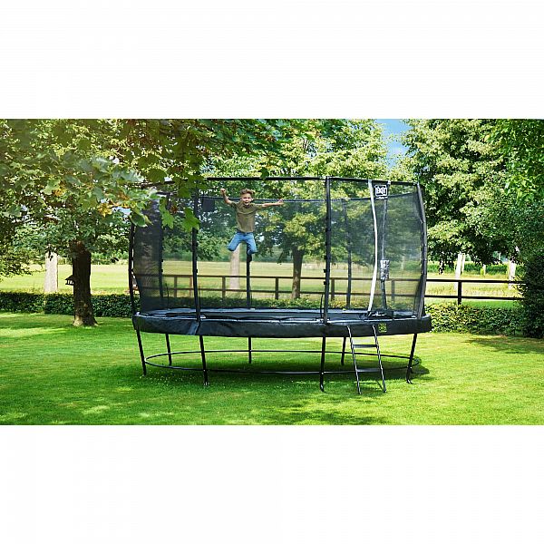 Батут EXIT 4 метра Elegant Premium 427cm black (Нідерланди, для дорослих, дітей, фітнесу, на 200 кг)