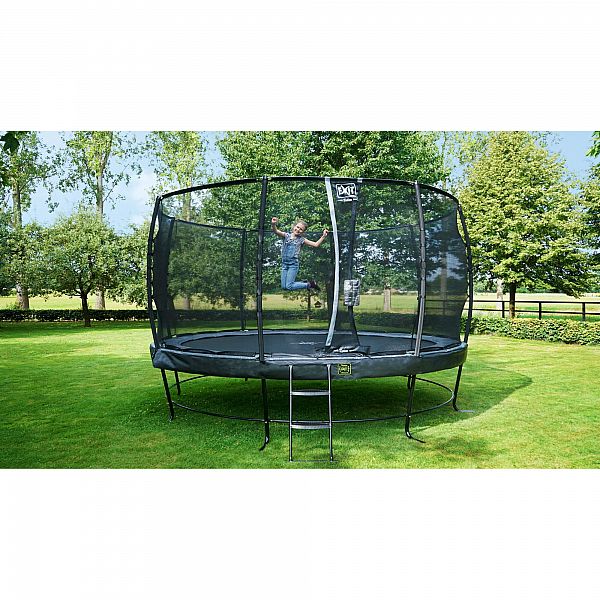 Батут EXIT 4 метра Elegant Premium 427cm black (Нідерланди, для дорослих, дітей, фітнесу, на 200 кг)