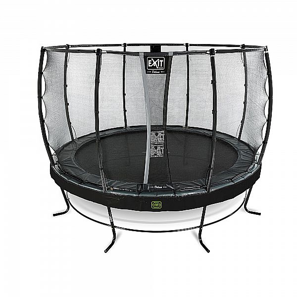 Батут EXIT 4 метра Elegant Premium 427cm black (Нідерланди, для дорослих, дітей, фітнесу, на 200 кг)
