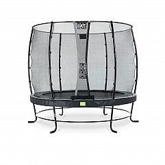 Батут c захисною сіткою EXIT Elegant 253 cm black