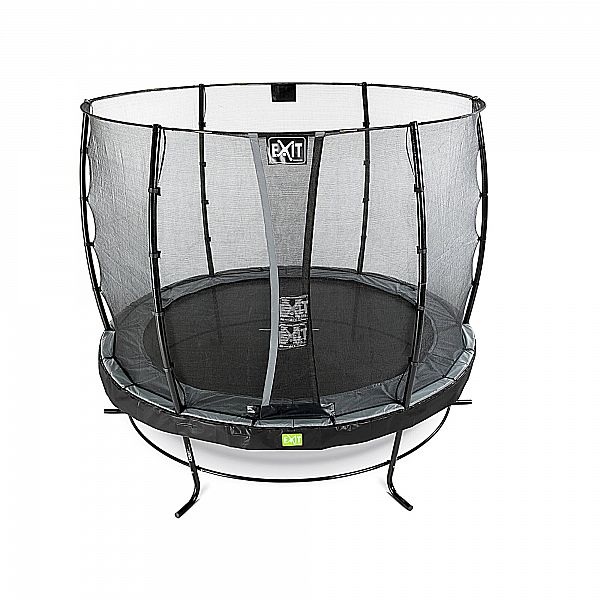 Батут c захисною сіткою EXIT Elegant 253 cm black