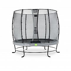Батут c захисною сіткою EXIT Elegant 253 cm grey