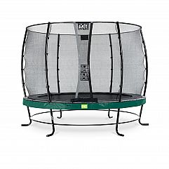 Батут c захисною сіткою EXIT Elegant 305 cm green