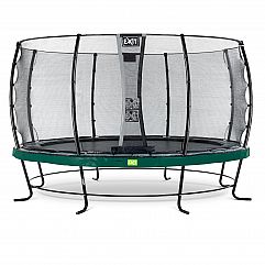 Батут EXIT Elegant Premium 427cm green із захисною сіткою стандарт