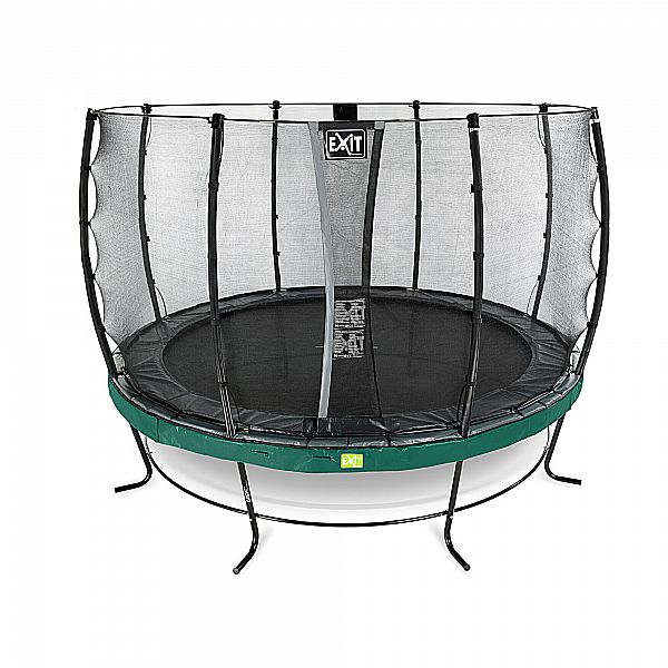 Батут EXIT Elegant Premium 427cm green із захисною сіткою стандарт