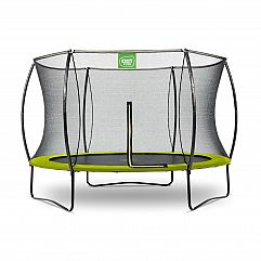 Батут EXIT Silhouette 305 см з захисною сіткою зелений