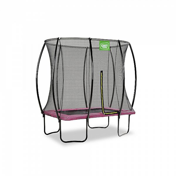 Батут EXIT Silhouette прямокутний 153x214 рожевий