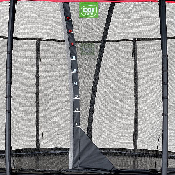 Батут EXIT PeakPro 305см ( для джампингу, фітнесу, для дітей, дорослих чорний з захисною сіткою