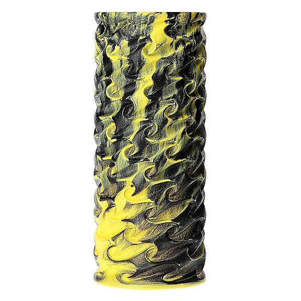 Массажный ролик HMS FS133 желтый-черный 33см