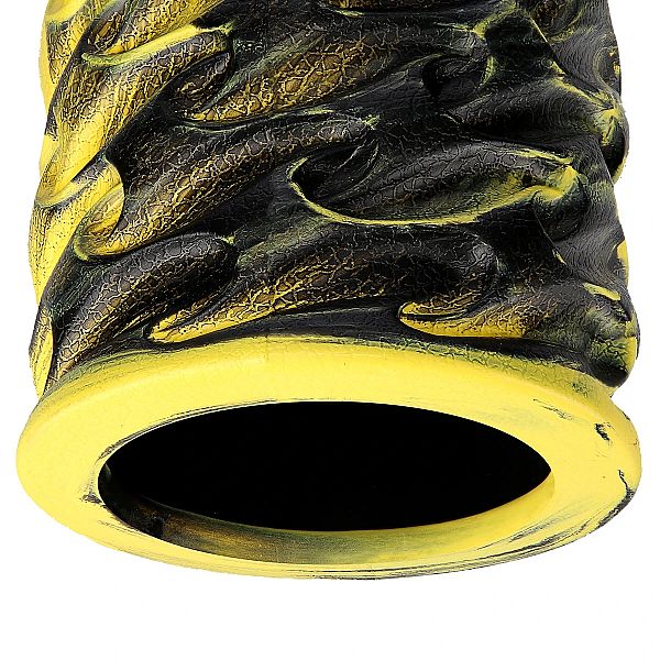 Массажный ролик HMS FS133 желтый-черный 33см