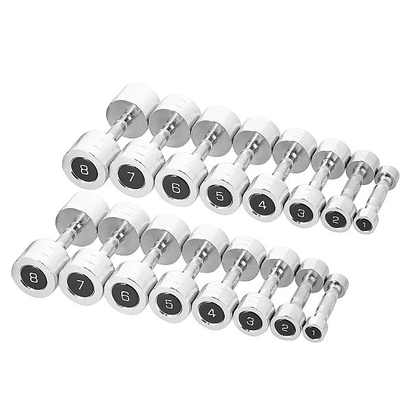 Гантельний ряд HMS CHD 2x1-8кг зі стійкою HMS STR36