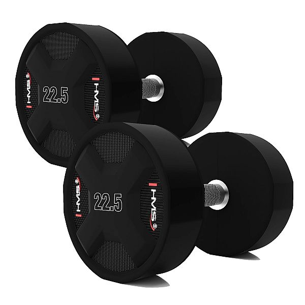 Гантельний ряд для спортзалу 1050кг HMS HPC SET (2x2.5-50кг) с