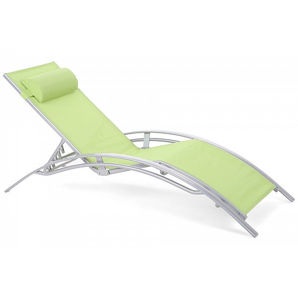 Садовий шезлонг Aruba Silver/Green