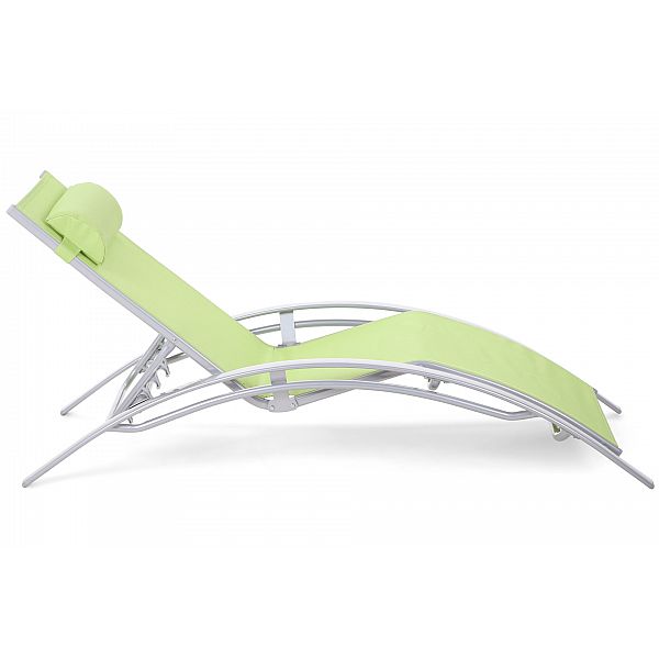 Садовий шезлонг Aruba Silver/Green