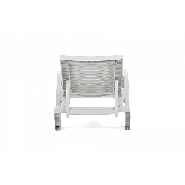 Садовий шезлонг Havana Basic White зі столиком