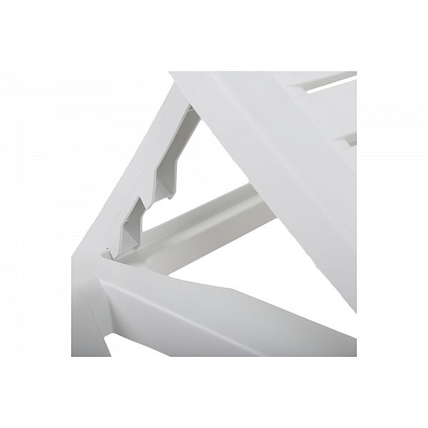 Садовий шезлонг Havana Basic White зі столиком