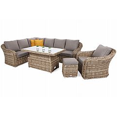 Кутовий набір садових меблів Foggia Beige / Beige Melange