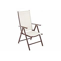 Алюмінієвий садовий стілець Ibiza Basic Brown / Ecru