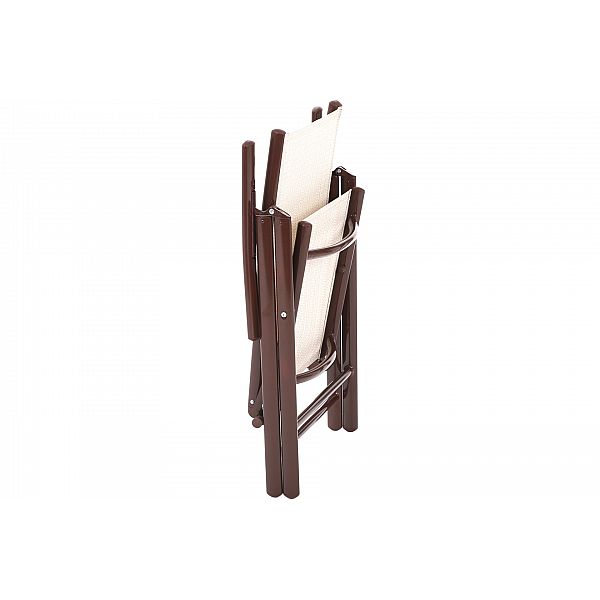 Алюмінієвий садовий стілець Ibiza Basic Brown / Ecru