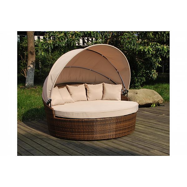 Садовий диван Olimpia Brown / Ecru