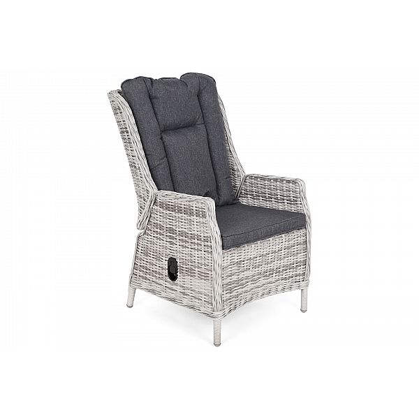 Набір крісел Bristol Relax з підніжками Light Grey / Grey Melange і столиком Cuba Silver