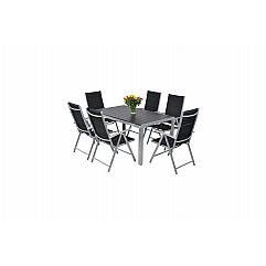 Алюмінієві садові меблі Ibiza 150 см Silver / Black II. видів