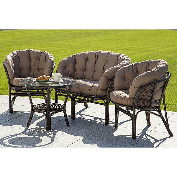 Садові меблі з ротанга Bahama Orange / Latte 3+1