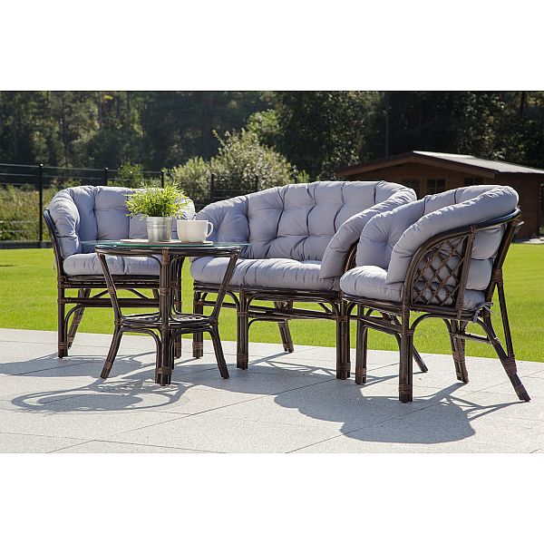 Садові меблі з ротанга Bahama Orange / Latte 3+1