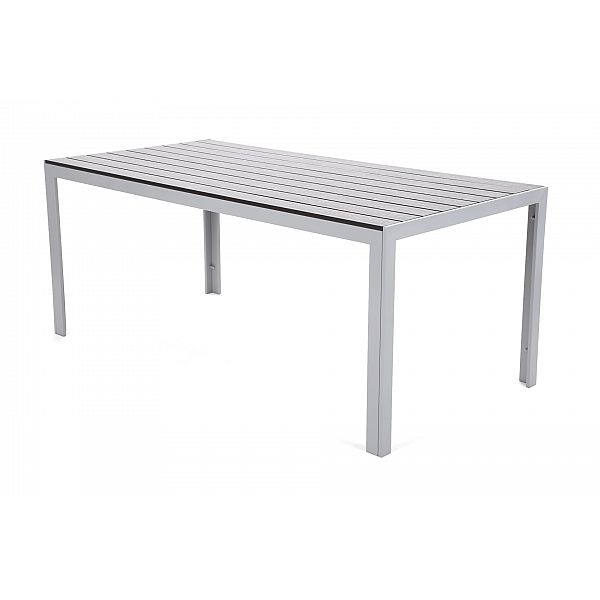 Алюмінієві садові меблі Ibiza 180 см Silver / Black 8+1