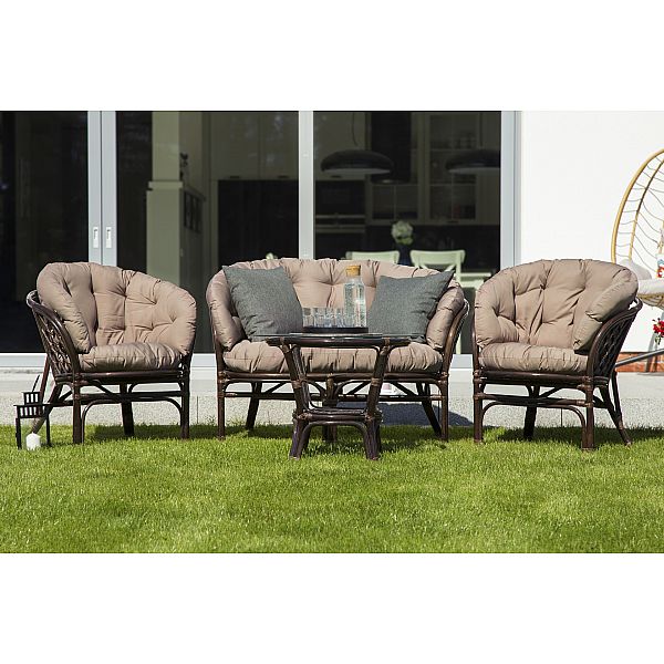 Садові меблі з ротанга Bahama Brown / Cappuccino 3+1