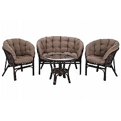 Садові меблі з ротанга Bahama Brown / Cappuccino 3+1