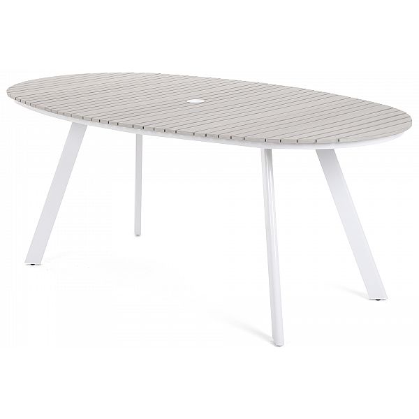 Алюмінієві садові меблі Lorenzo White / Grey 6+1