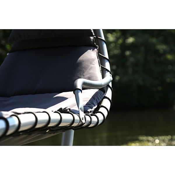 Підвісний шезлонг з балдахіном Neil Silver / Grey