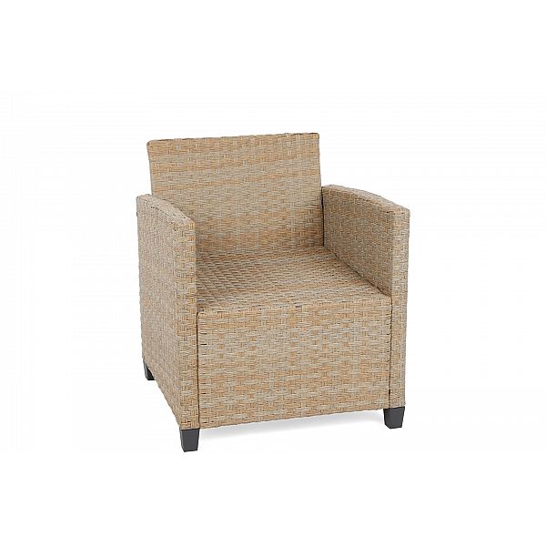 Кутові садові меблі з техноратанга Lagos Beige / Ecru