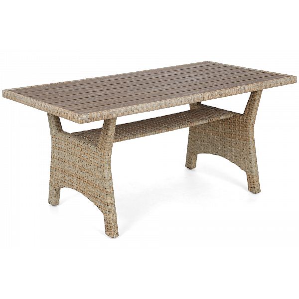 Кутові садові меблі з техноратанга Lagos Beige / Ecru