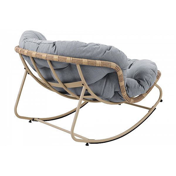 Крісло з техноротангу Palermo Begie / Light Grey