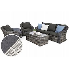 Садові меблі з техноротангу Foggia Light Grey / Grey Melange