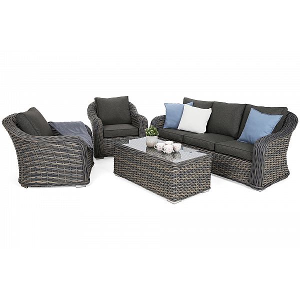 Садові меблі з техноротангу Foggia Light Grey / Grey Melange