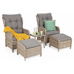 Садові меблі з техноратангу Sofia Beige / Beige Melange