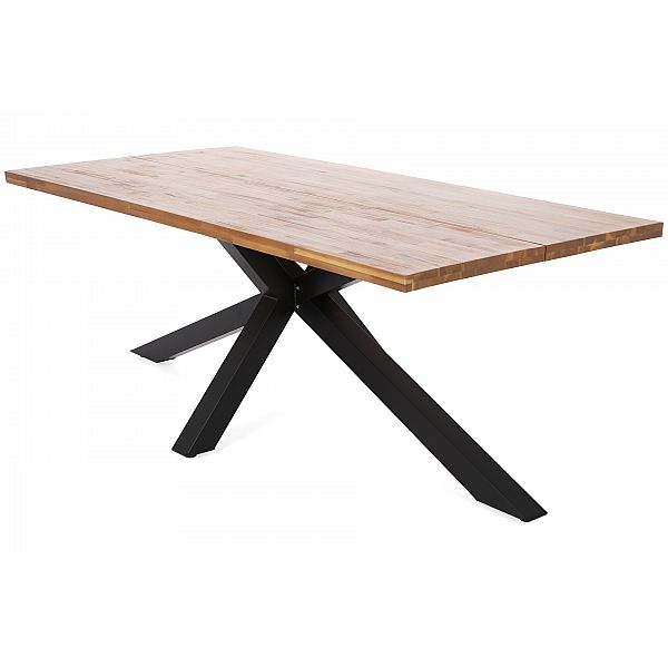 Дерев'яні садові меблі Oregon 240 см Чорний / Тік + Акація Cross 8+1