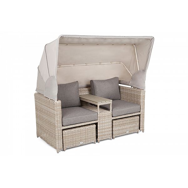 Садовий кошик з техноратангу Michigan Beige / Beige Melange