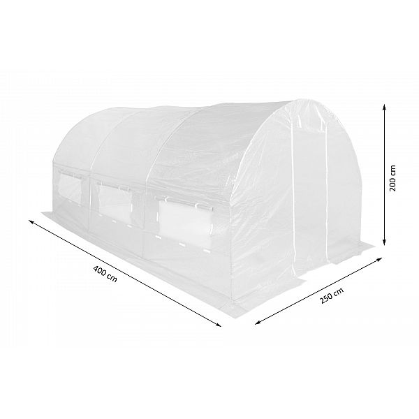 Фольгований тунель 250 x 400 см (10 м²) каркас + зелена фольга